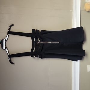 Black suspender skirt